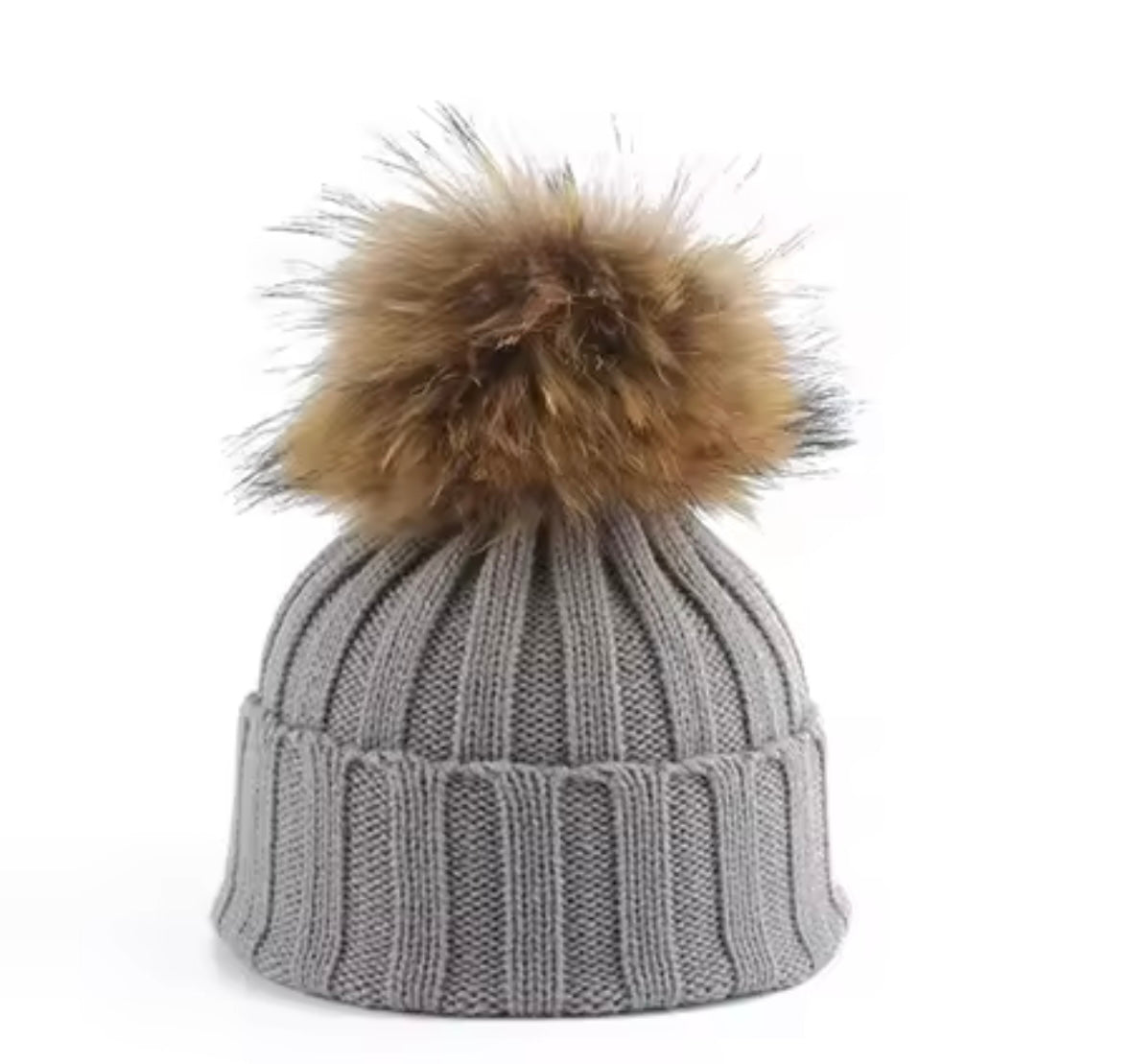Luxe Fur Pom Beanie