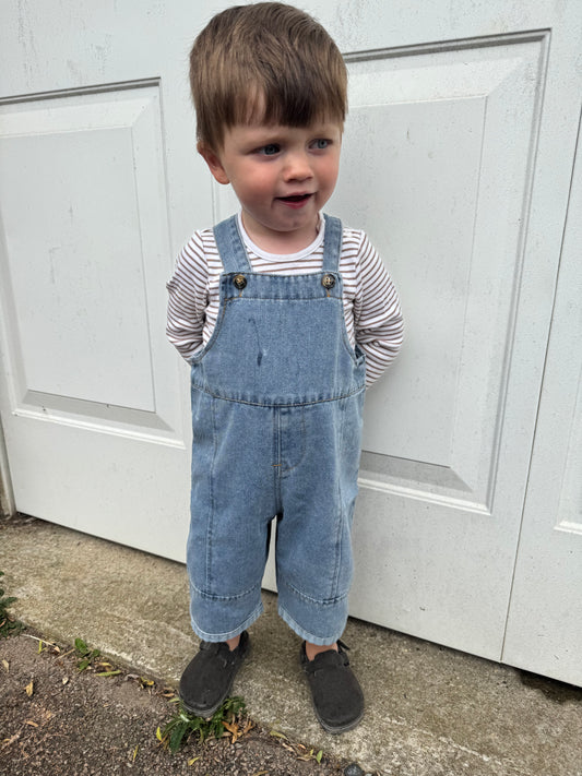 Wide Leg Dungarees