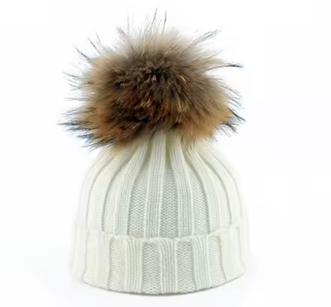 Luxe Fur Pom Beanie